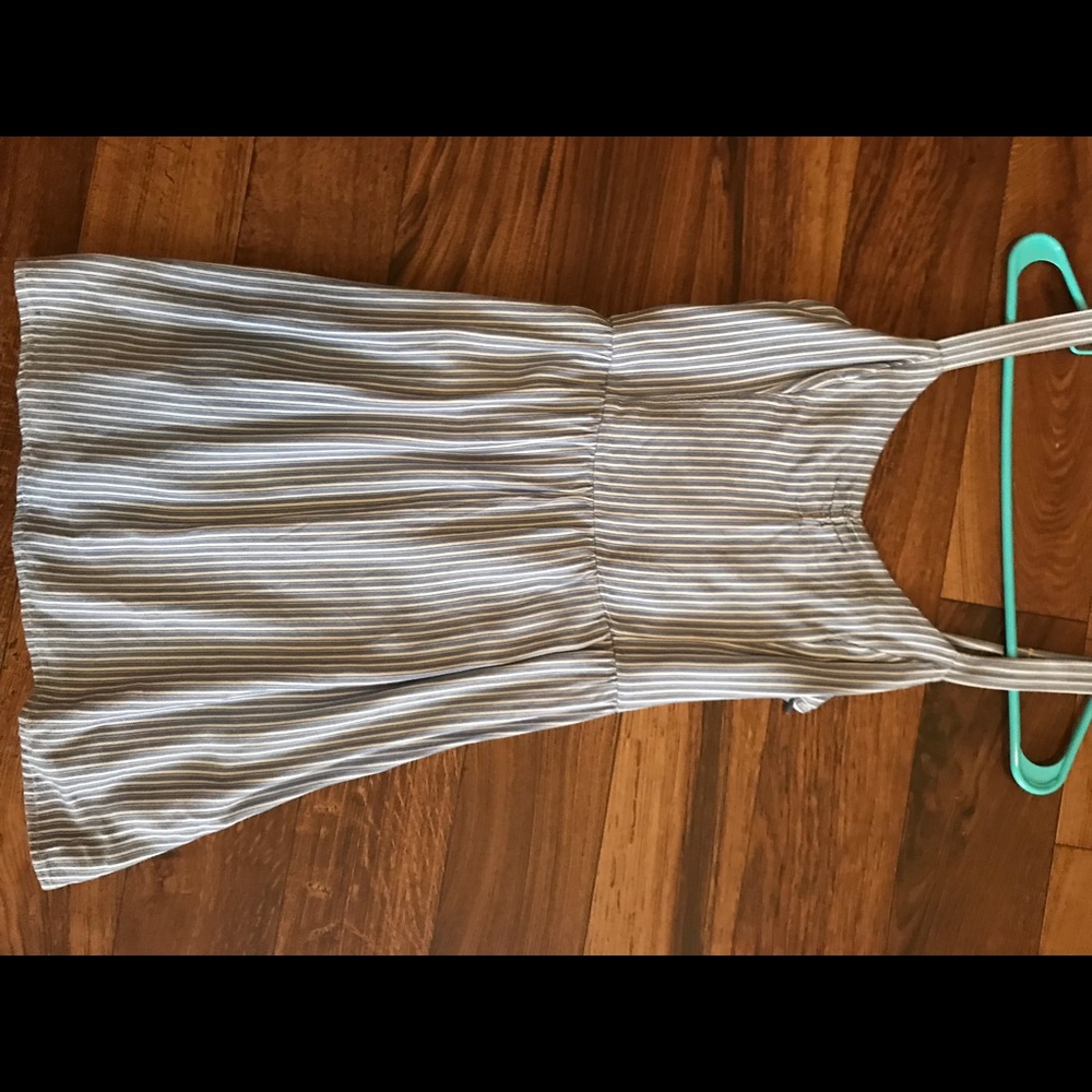 Hollister blue & white striped dress